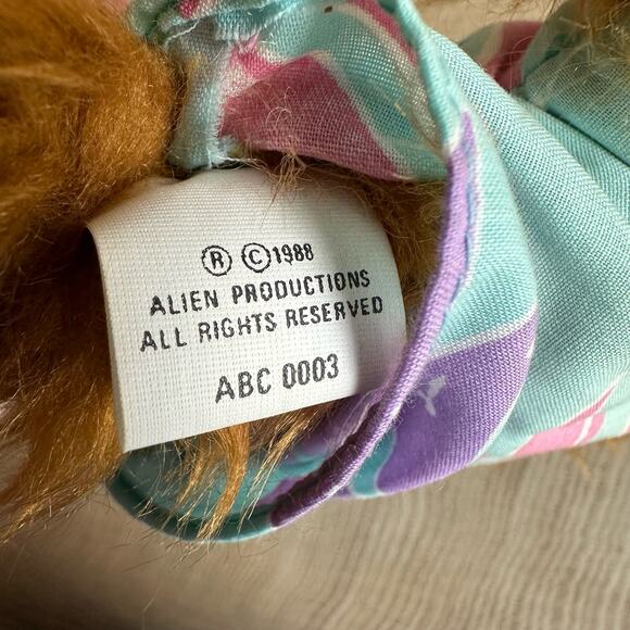 Vintage 1988 ALF Hawaiian Surf Shirt Hand Puppet Plush Burger King - Picture 4 of 7